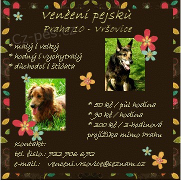 Ven�en� pejsk� - Praha 10