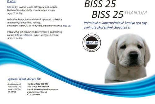BISS 25 krmivo pro psy kone�n� v �R