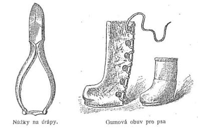 Nůžky na drápy - Gumová obuv pro psa